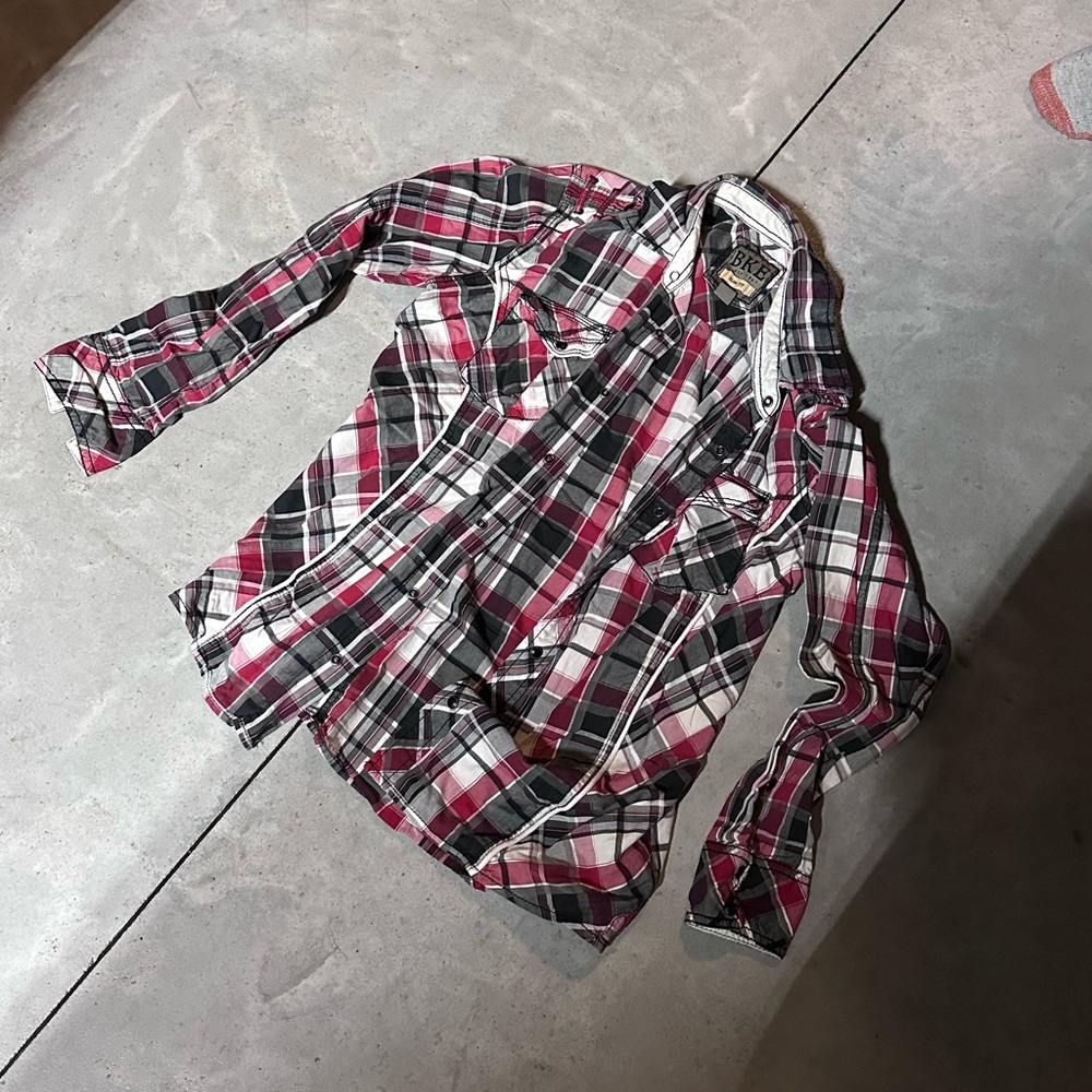 BKE men’s plaid shirt. Slim fit.